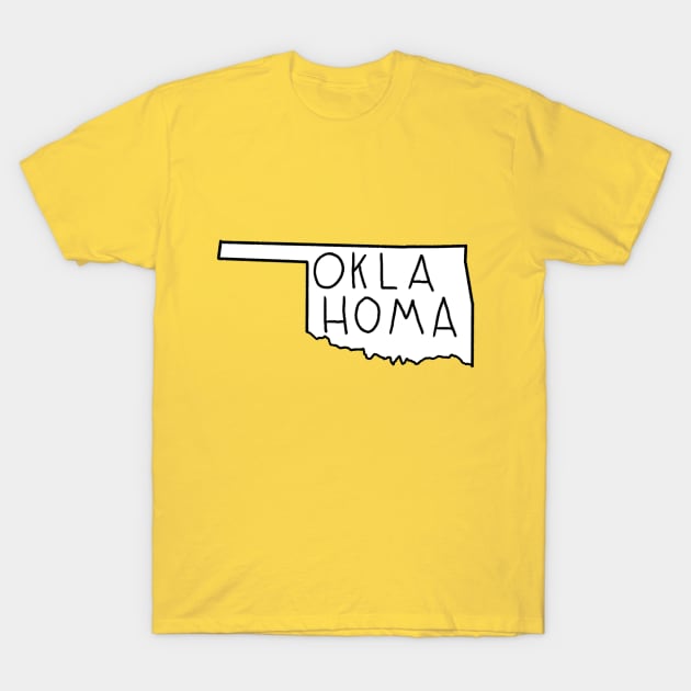 The State of Oklahoma - No Color T-Shirt by loudestkitten